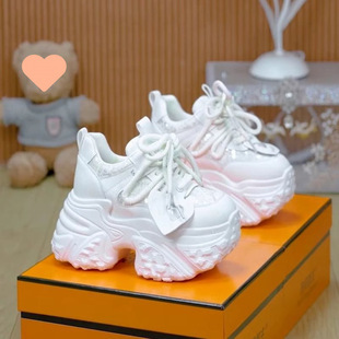 European-made Torre Shoes Women's Internet Celebrity Thick Bottom 2024 Autumn New Breathable All-match Casual Western Style Lightweight Elevated Yang Ming