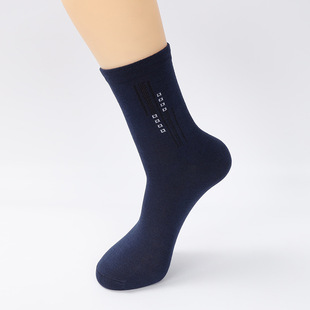 Socks men's mid-calf length socks men's business casual sports long spring and summer thin middle-aged and elderly Four Seasons wide mouth cotton socks
