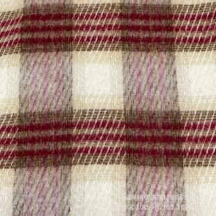 Hot-Selling In-Stock Coarse Wool Plaid Fabric Fashion Autumn and Winter Coat Suit Wool Fabric