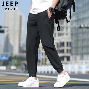JEEP SPIRIT бренд ледяные брюки мужской летний новый дикий вышивальный выпуск