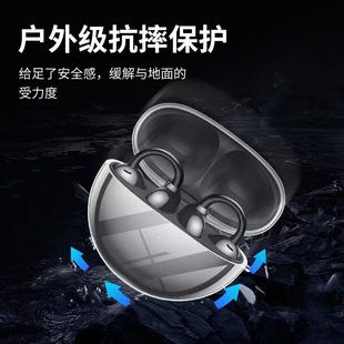 Applicable to Huawei freeclip protective case new protective case transparent ear clip earphone case
