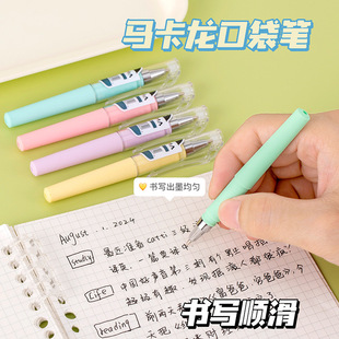 Macaroon Pocket Pen Mini Black Short Portable Gel Pen 0.5mm Student Examination Business Sign Pen