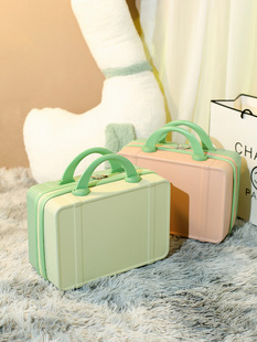 Small Makeup Bag Hand Luggage 14 Inch Convenient Small Fresh Mini Suitcase Girl's Color Storage Box