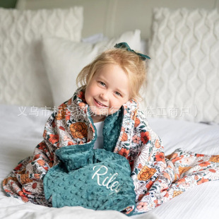 Etsy персонализированная вышивка Doudou одеяло одеяло детское одеяло Кондиционер одеяло Детское одеяло успокаивающее Doudou одеяло через границу