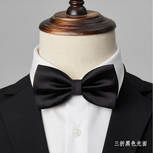 Men's Bow Tie Best Man Groom Wine Red Black Tie Dress Shirt Wedding Red Korean Style Bow for Women