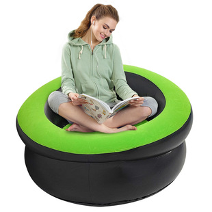 Outdoor Inflatable Sofa Stool Adult Home Inflatable Sofa Chair Foldable Lazy Camping Portable Air Sofa