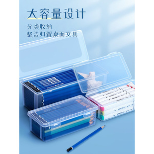 Transparent box large storage box desktop sketch box color wax painting water color box storage charcoal glove box tool suit