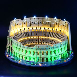 Освещение строительных блоков MOC, совместимое с Lego 10276 Colosseum, Всемирная достопримечательность, здание с дистанционным управлением, светодиодное освещение