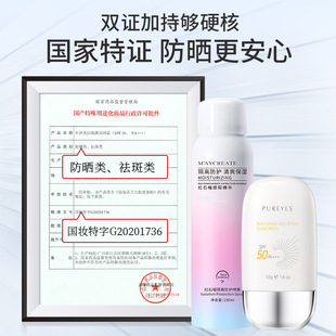 Bodybuilding creative sunscreen red pomegranate isolation protective spray moisturizing concealer summer TikTok one-piece delivery