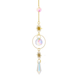 Ins wind crystal sun catcher wind chime dream catcher net sun catcher pendant room decoration party sun catcher