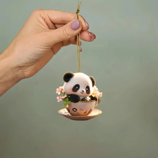 2D New 2024 Cross-border New Bee Acrylic Pendant Cute Cute Cute Car Christmas Hanging