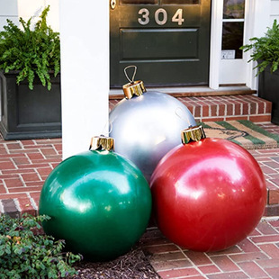 One-piece Christmas Ball Seamless Inflatable Oversized Ornaments Christmas Decorations Atmosphere Ornaments Indoor Outdoor