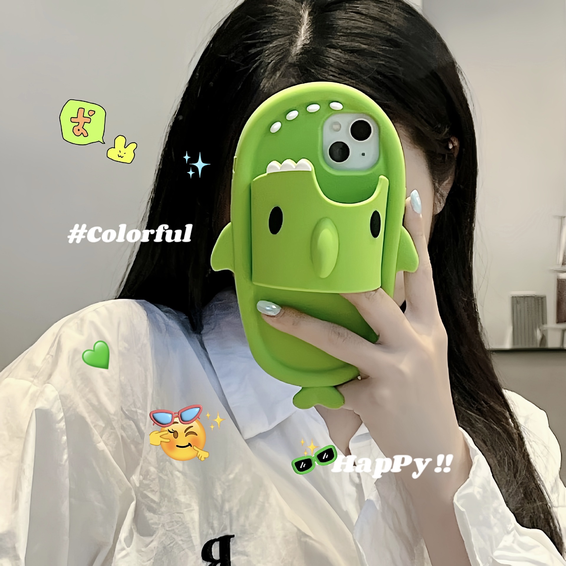 Cute and funny cartoon shark slippers for iPhone 16, Apple 15, 13/14 Pro Max phone cases.