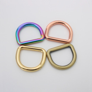 One inch die-casting D-button luggage hardware accessories circle Deng Square D-shaped alloy D-button pet clothing