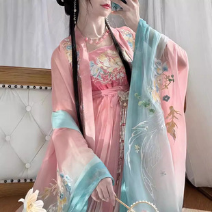 Оригинальный Hanfu женский взрослый весенний цвет немного тяжелее