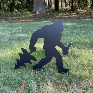 Wrought Iron Crafts Silhouette Gorilla Branch Inserted into Wall Art AliExpress Cross-border Explosions