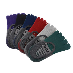 [Spot Straight Hair] Five-Finger Yoga Socks Cross Strap Backless Dispensing Stones Fitness Anti-Slip Sweat-Absorbing Floor Socks