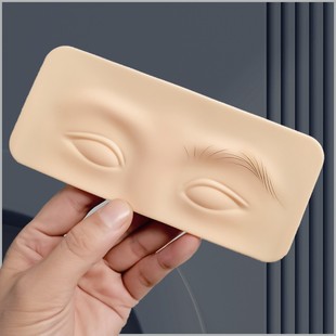 3D eyebrow eye tattoo eyebrow exercise module wild eyebrow beauty pupil line exercise imitation leather fake leather small piece conjoined pair