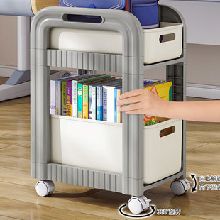 Multi-functional Bag Rack Drawer-type Movable Cart Under-table Book Storage Rack Household Multi-layer Dormitory Bookshelf