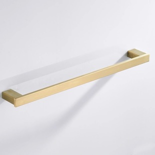 304 Stainless Steel Brushed Gold Color Towel Rack Bathroom Hanging Towel Rack Storage Rack Toilet Paper Holder Cross Border Set
