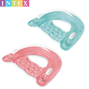 Original Genuine INTEX Sitting Floating Row Water Floating Bed Beach Beach Inflatable Cushion Floating Ring 58859