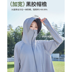 Sunscreen Shirt Women's Summer Sunscreen Clothing Ice Silk UV Protection Sunscreen Clothing Women's Summer Sunscreen Clothing Coat Breathable Wholesale