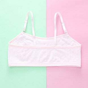 Factory girls' underwear development period cotton small vest breast-wrapped breathable anti-light primary and secondary school students sling bra
