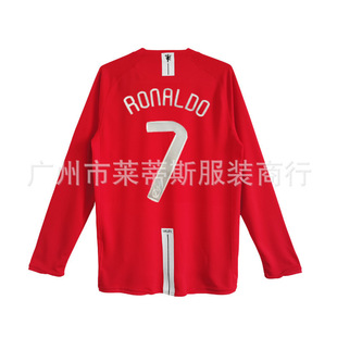 0708 Red Devils Домашняя ретро-майка № 7 C Ro 10 Rooney Лига чемпионов УЕФА тайская футбольная форма с короткими рукавами