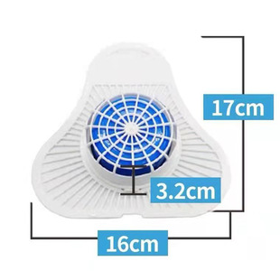 Public toilet men's toilet urinal urine bucket deodorant cleaning filter solid aromatic cleaning toilet triangle block