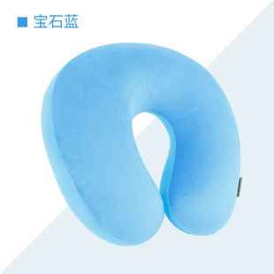 Plain U-shaped Pillow Foam Particle Pillow Travel Portable Neck Pillow Office Nap Pillow Car Neck Pillow Airplane Pillow