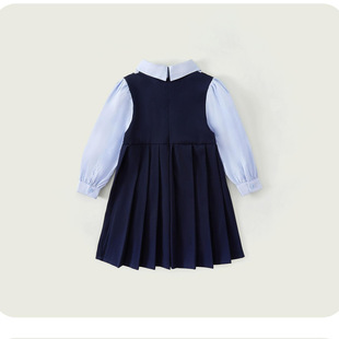 College Style 2025 Girls dress New Girls Rabbit Police Officer Jk Uniform Female Bao Foreign Style Fashion Shirt Dress