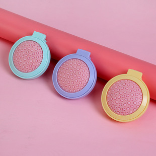 Round Hair Folding Mirror Comb Massage Air Bag Comb Gift Comb Hair Plastic Small Comb Portable Travel