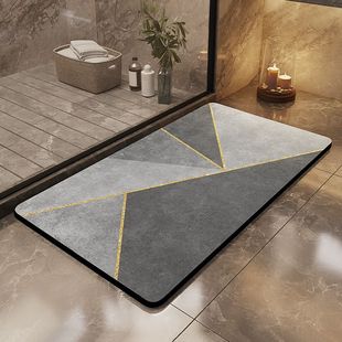 Soft Diatom Mud Absorbent Mat Household Toilet Door Step Mat Bathroom Floor Mat Dirt-resistant Non-slip Toilet
