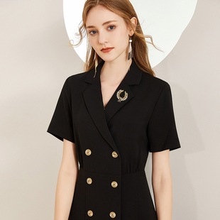 Pearl Wheat Suit Brooch Women's High-end All-match High-end Sense Atmospheric Pin Corsage Niche Suit Accessories Wholesale