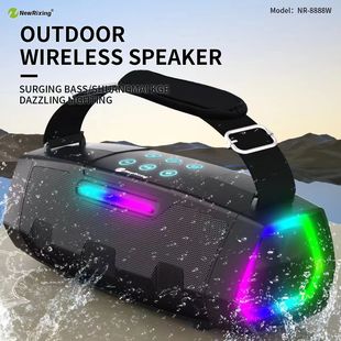 Трансграничный новый беспроводной динамик Bluetooth открытый K песня микрофон Аудио все в одном портативный сабвуфер RGB