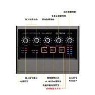 Cross-border hot sale small 48v external driver-free computer professional sound card reverberation live recording karaoke sound card suit