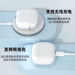 2024 новый Apple AirPods 4 поколения шумоподавление прозрачный TPU мягкий корпус новый 4 поколения Bluetooth наушники чехол для защиты
