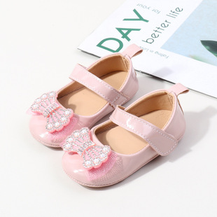 New spring and autumn baby princess shoes 0 a 2 year old girl breathable non-slip soft bottom toddler shoes fashion casual shoes
