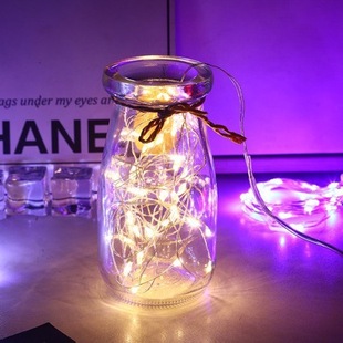 Copper wire light bouquet cake flower gift box decoration 2032 button battery string light string small light gift small light