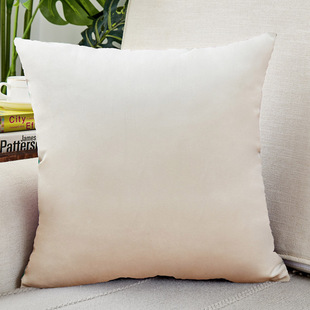 Cross-border Modern Simple Home Solid Color Pillow Case Velvet Pillow Case Waist Living Room Pillow Pillow Removable and Washable