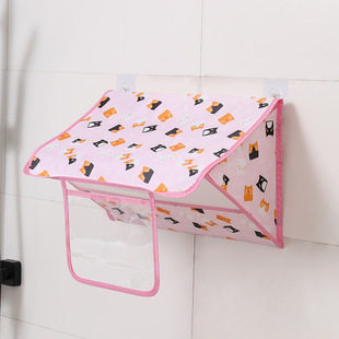 Bathroom Waterproof Bag Bath Clothes Storage Bag Wall Hanging Punch-free Storage Bag 23 New Cartoon Bathroom Hanging Bag