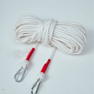 Amazon Cross-Border Best-Selling Clothesline with Double Hooks and Thick Steel Wire Core, Outdoor No-Drill Rope