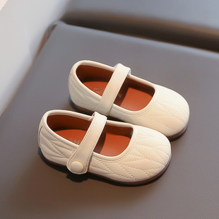Baby Girl Toddler Shoes 2025 Spring Soft Sole Kidsren's Shoes Little Princess Shoes Fashionable Little Leather Shoes for Girls
