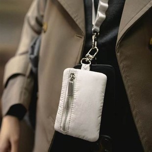 Outdoor Men's and Women's Mini Coin Purse New Japanese Key Bag Canvas Zipper Sports Storage Small Hanging Bag Card Holder