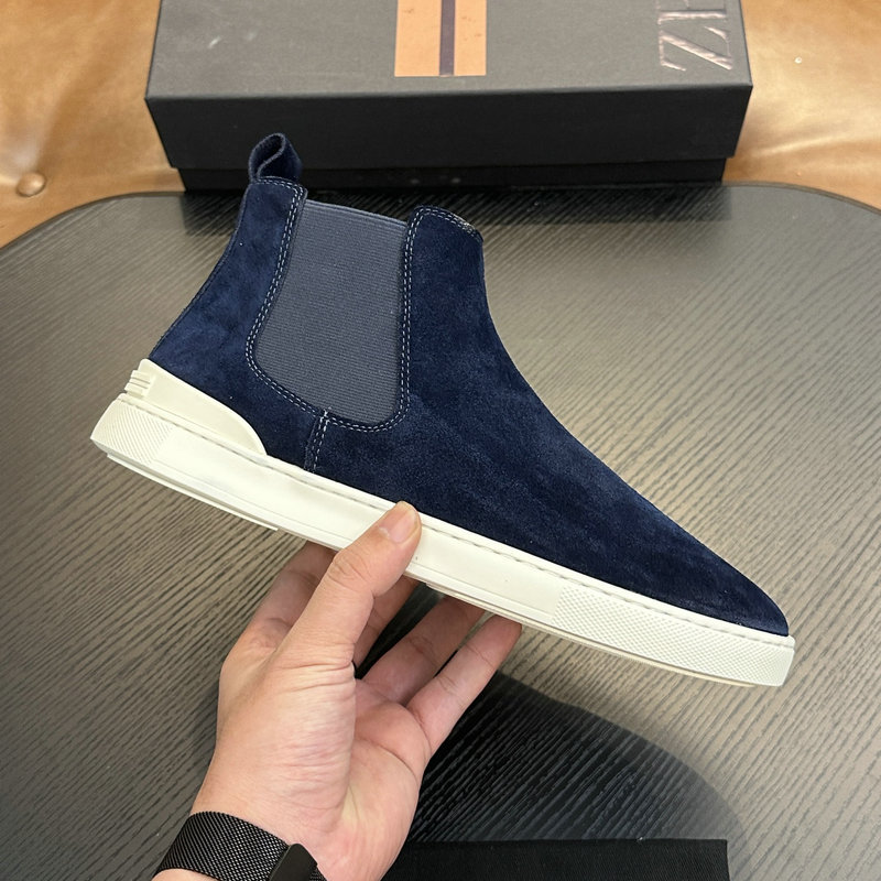 Men's Shoes 2026 New Style Trendy Letter High-Top Casual Men's Shoes Embroidered Thick-Soled Lace-Up Fashion Sneakers