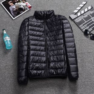 Wholesale winter men's slim-fit lightweight down cotton-padded coat new short outer wear stand collar casual hooded stand collar cotton-padded coat