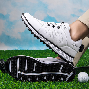 Foreign trade new rotating buckle couple golf shoes men and women breathable non-slip golf lawn indoor training shoes