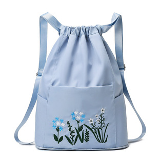 New Women's Bag Oxford Cloth Backpack Casual Training Dry and Wet Separate Storage Bag Large Capacity Water-repellent Travel Bag