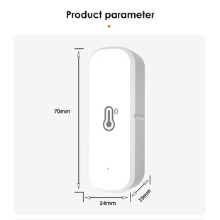 tuya graffiti smart home Zigbee wireless temperature and humidity sensor sensing indoor temperature automatic alarm