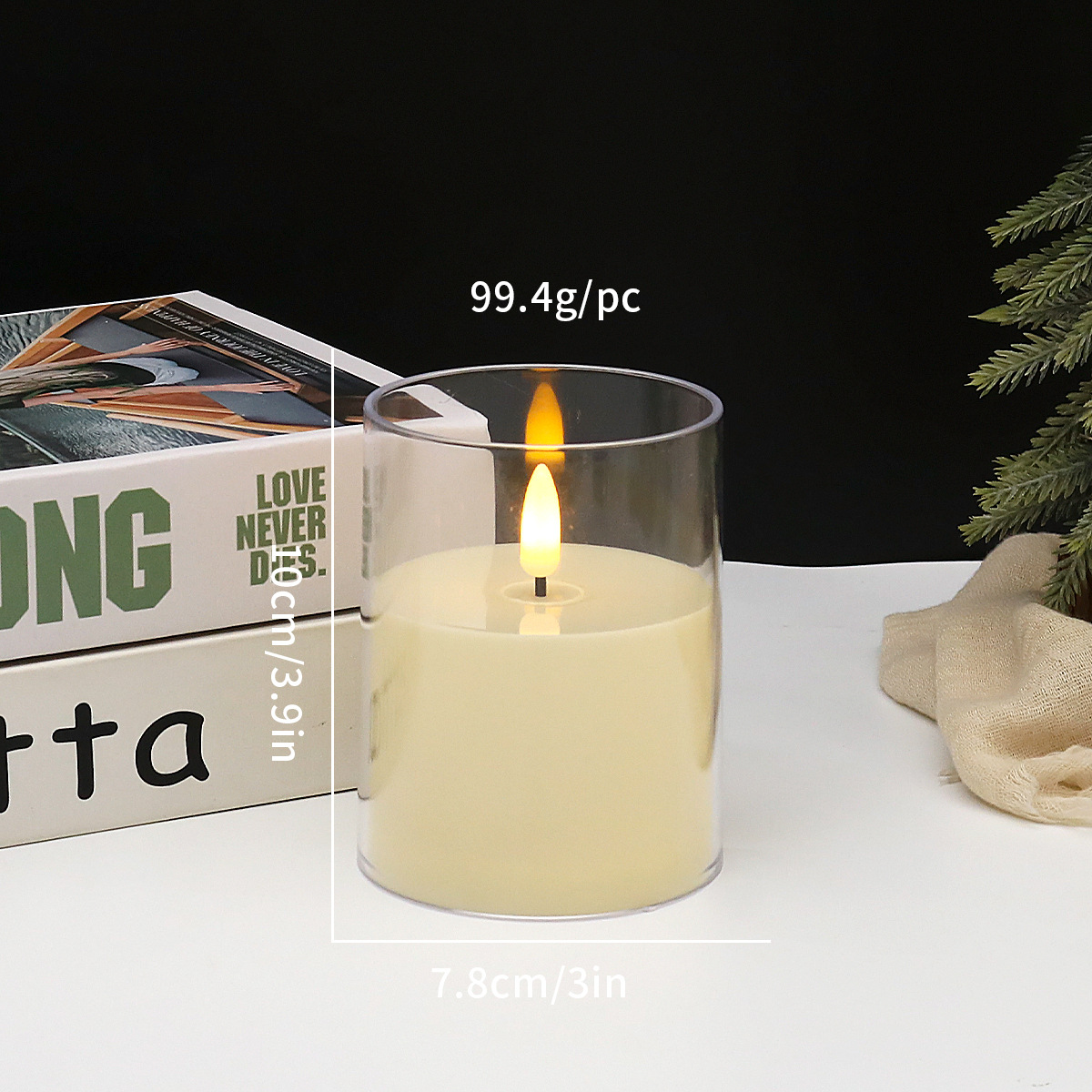 LED Electronic Candle Light, Concert Script Killing Props, Atmosphere Light, Christmas Festival Simulation Candle Wholesale